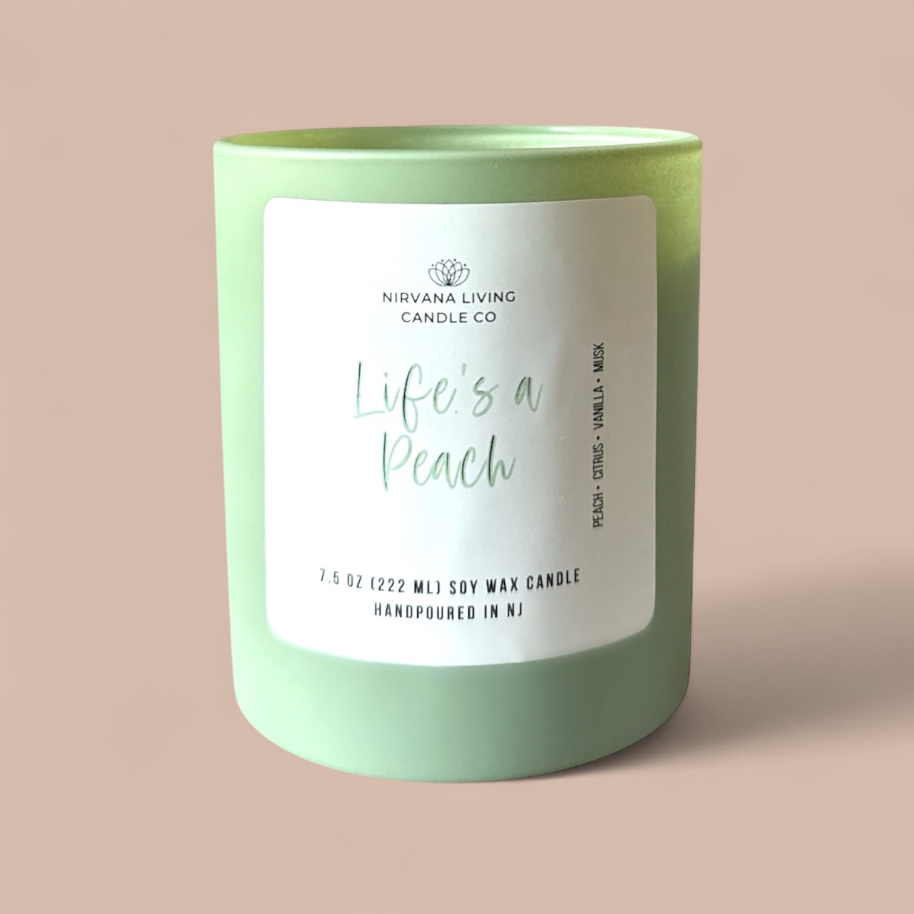 LIFE'S A PEACH 7.5OZ CANDLE