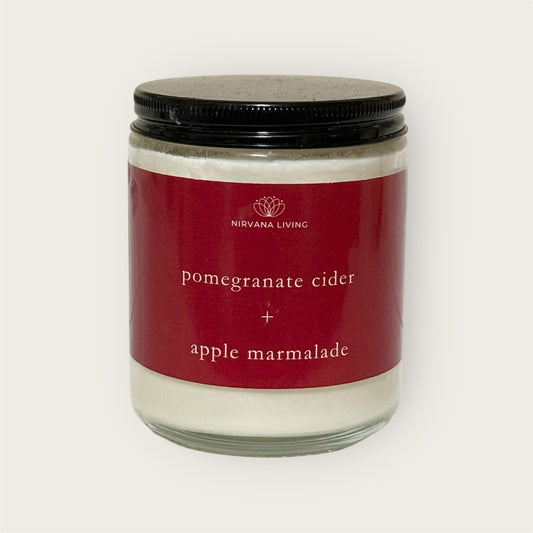 POMEGRANATE CIDER +  APPLE MARMALADE 7OZ CANDLE